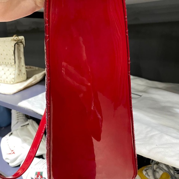 Large Lady Dior Red Patent leather - Picture 10 of 11